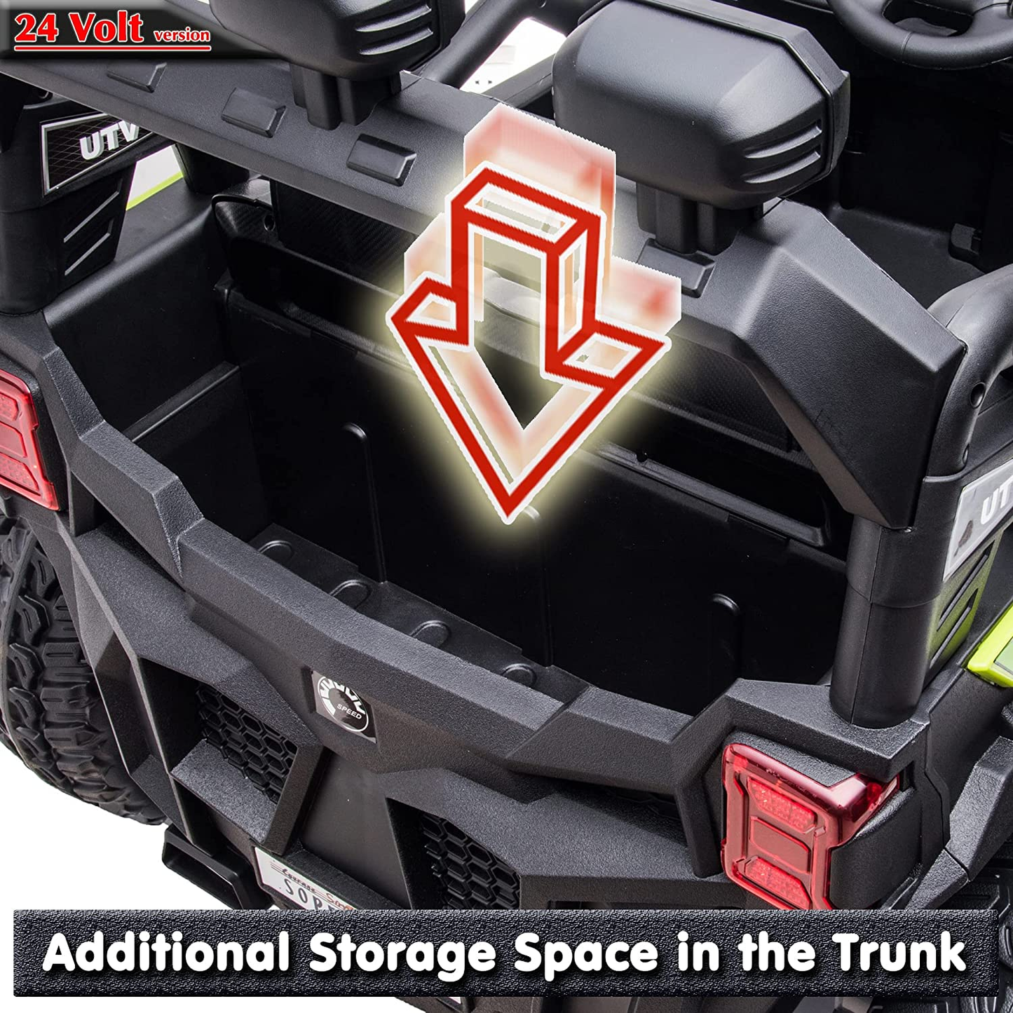 Remote Controlled Kids Electric 4x4 Truck Ride-on Toy - 24V Quad ATV