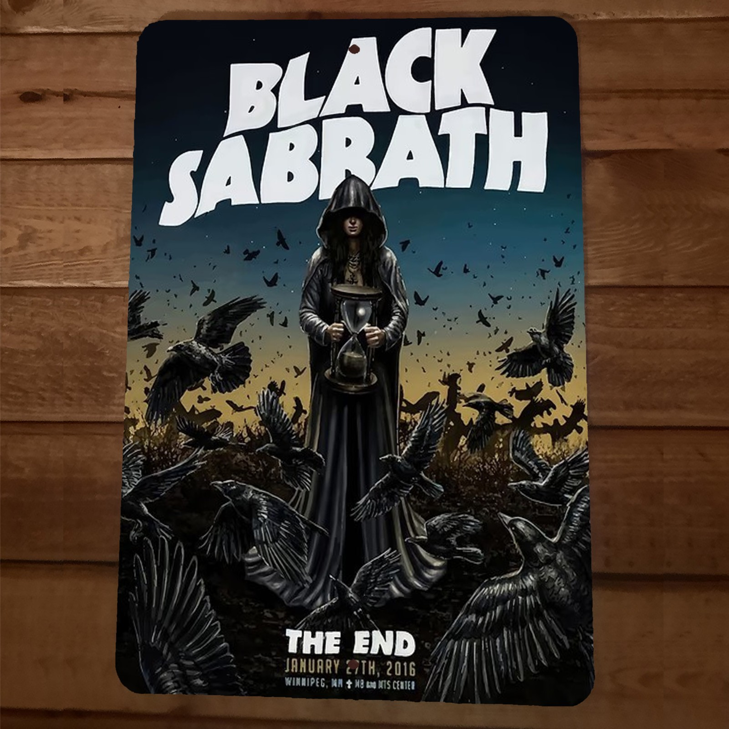 2016 The End Black Sabbath 8x12 Metal Wall Sign