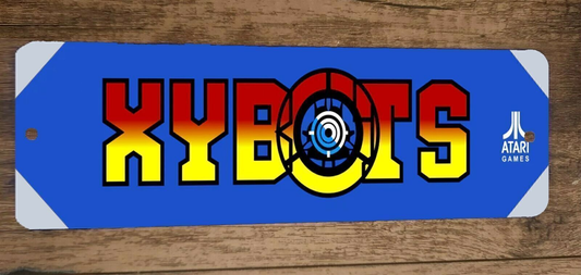 XYBOTS Arcade Marquee 3x12 Metal Wall Sign Banner Poster
