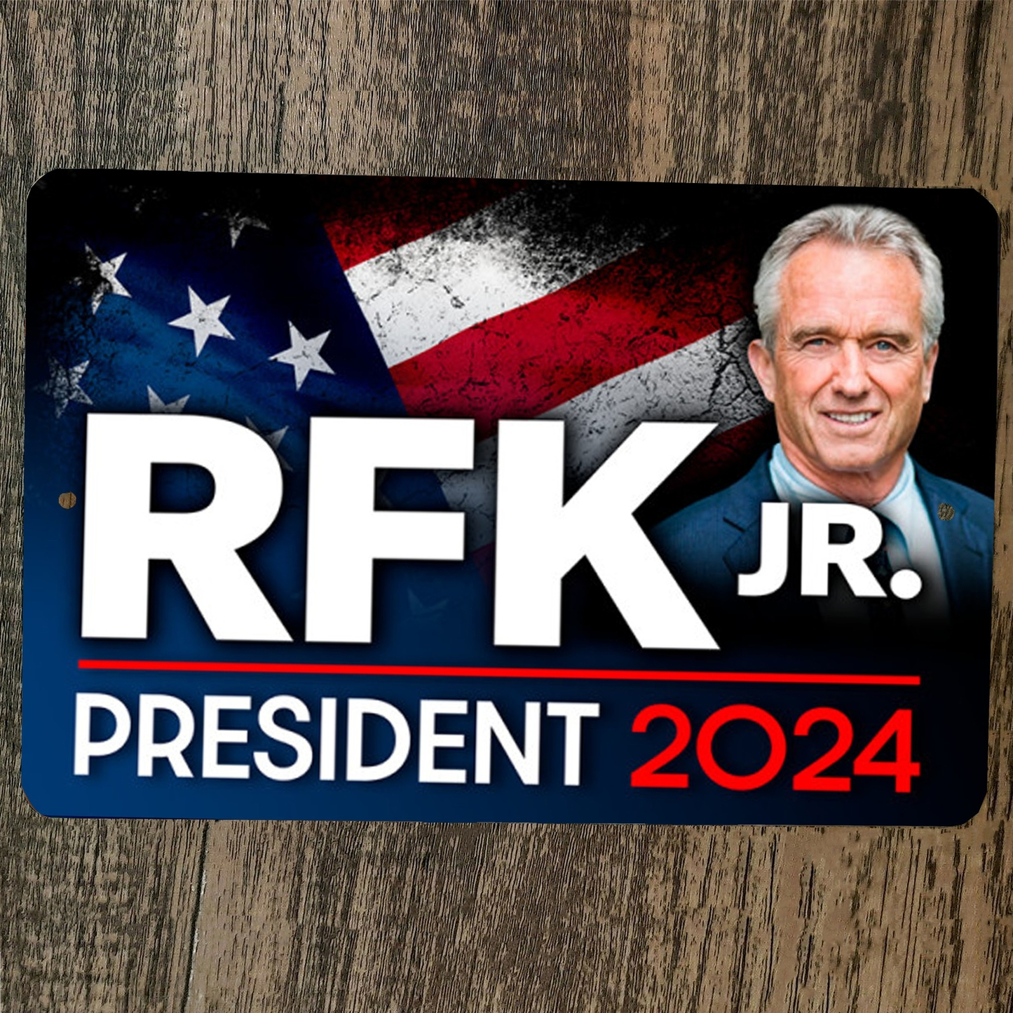 RFK Jr 2024 for President 8x12 Metal Wall Sign