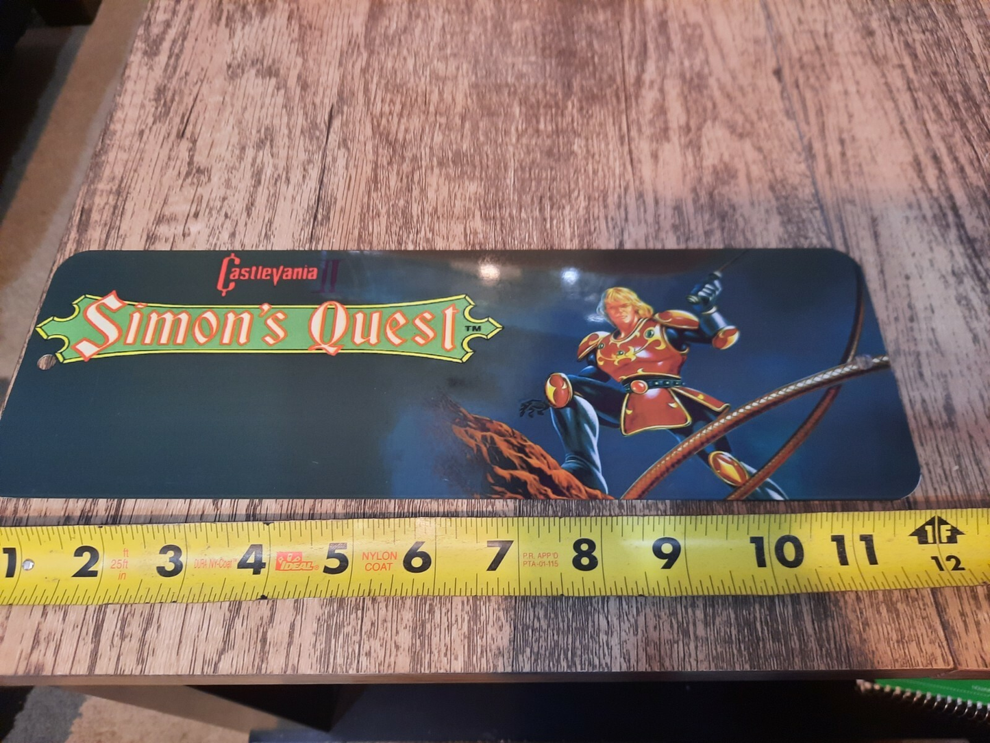 Castlevania II Simon's Quest Classic Video Game Marquee Banner 3x12 Metal Sign