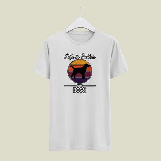Life is Better With Dogs Mens T Shirt Gildan