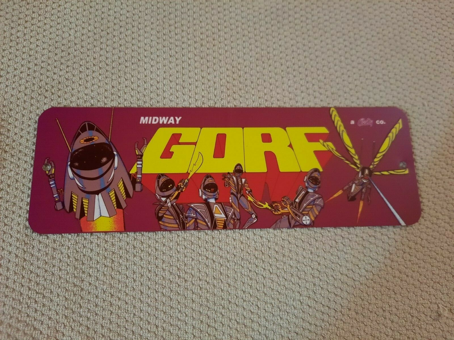 GORF Arcade Marquee 3x12 Metal Wall Sign