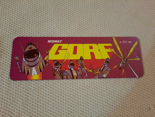 GORF Arcade Marquee 3x12 Metal Wall Sign