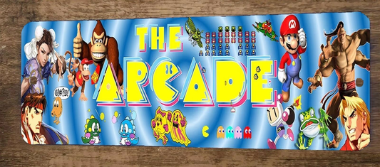 The Arcade 3x12 Metal Wall Video Game Sign