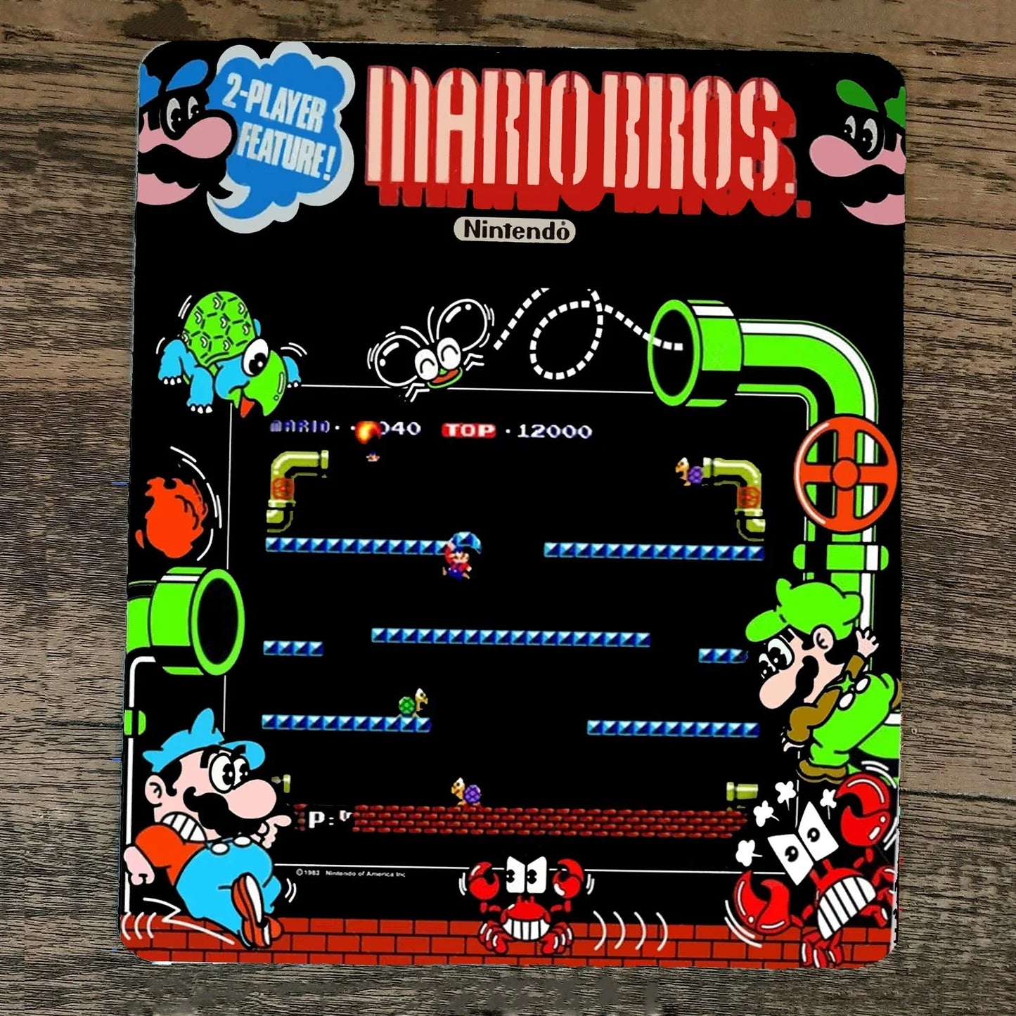 Original Mario Bros Arcade Mouse Pad
