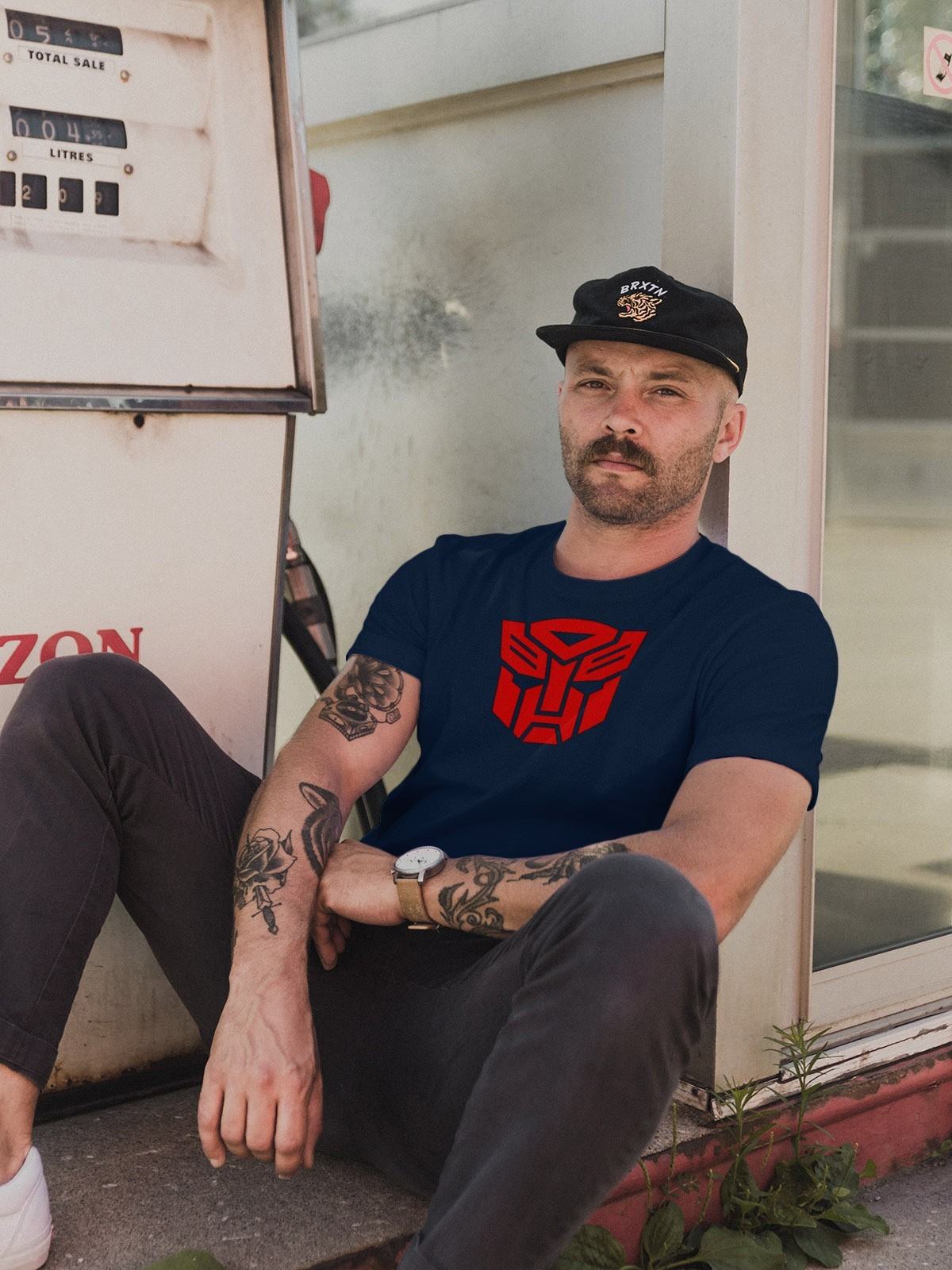 Autobots Transformers Logo Mens T Shirt Gildan