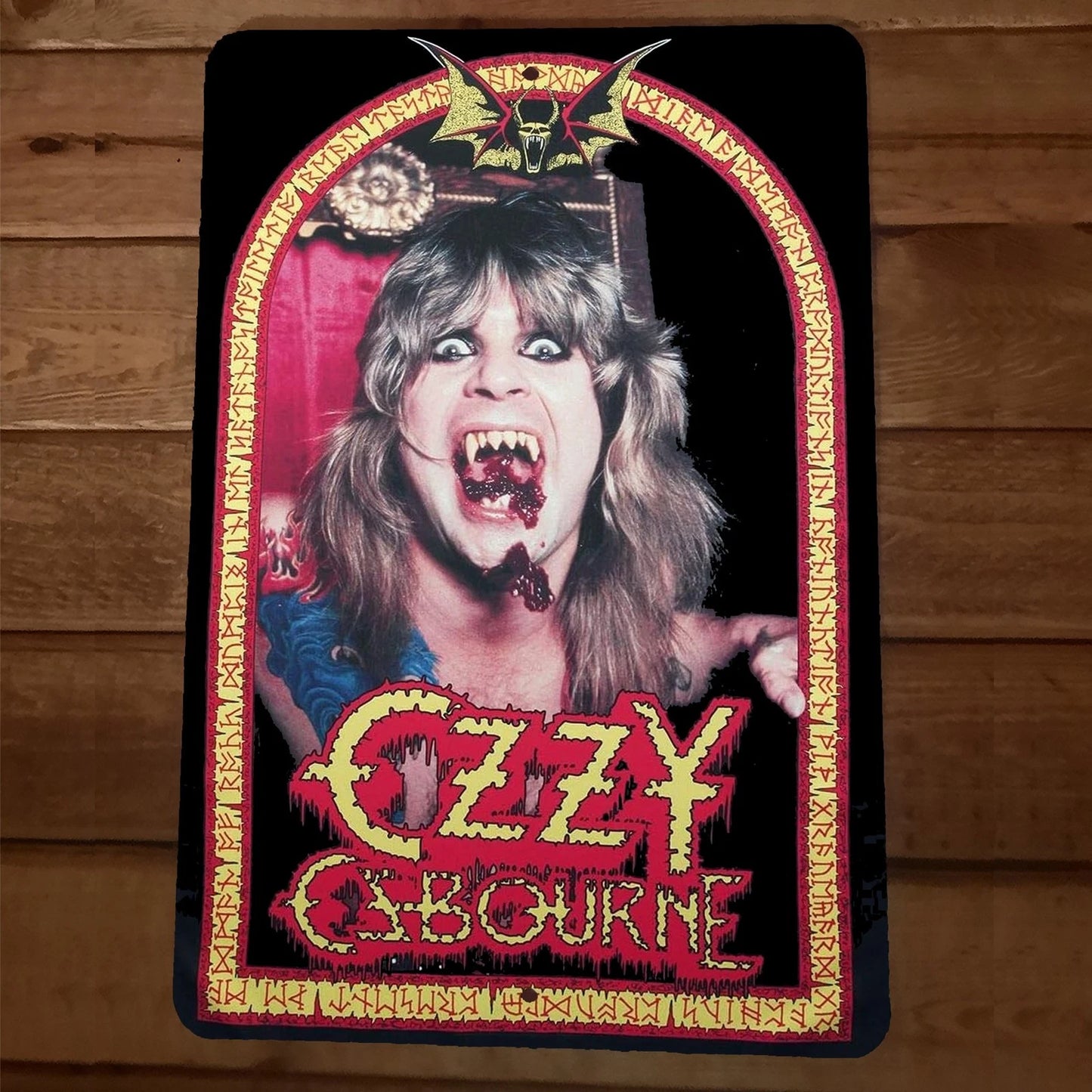 Ozzy Osbourne 8x12 Metal Wall Sign #17