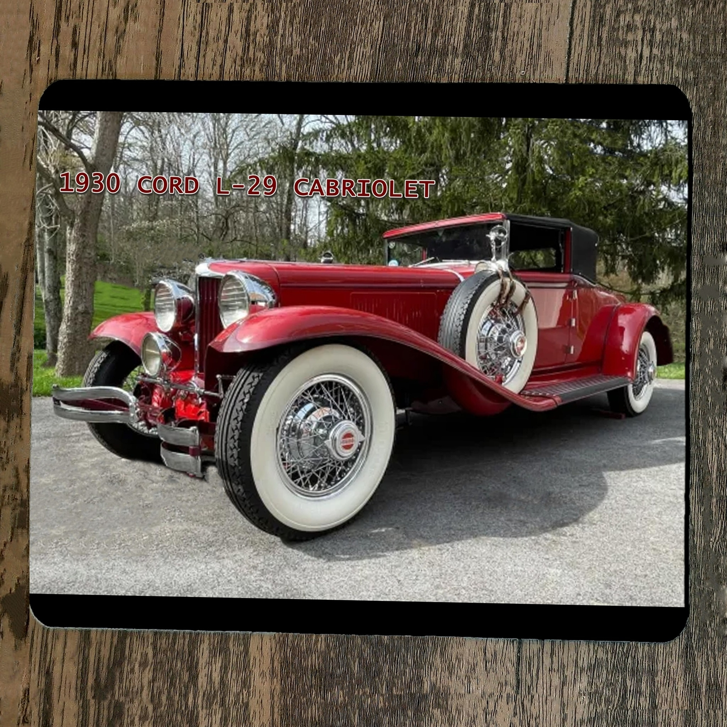 Mouse Pad 1930 Cord L-29 Cabriolet Classic Antique Hot Rod Car Truck
