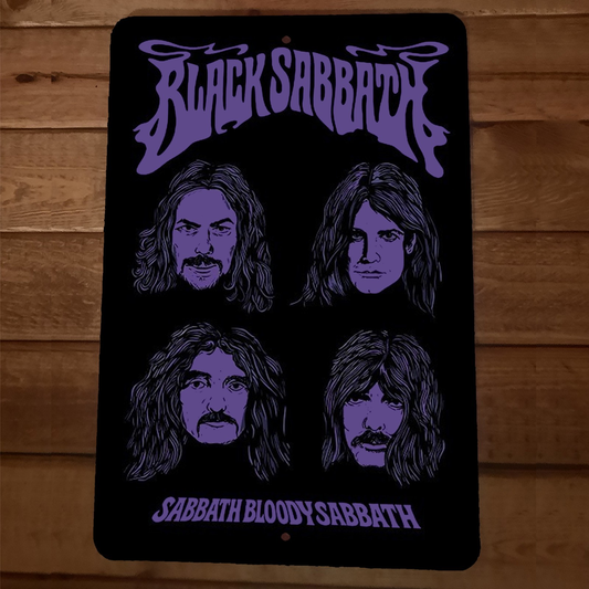 Sabbath Bloody Sabbath Black Sabbath 8x12 Metal Wall Sign