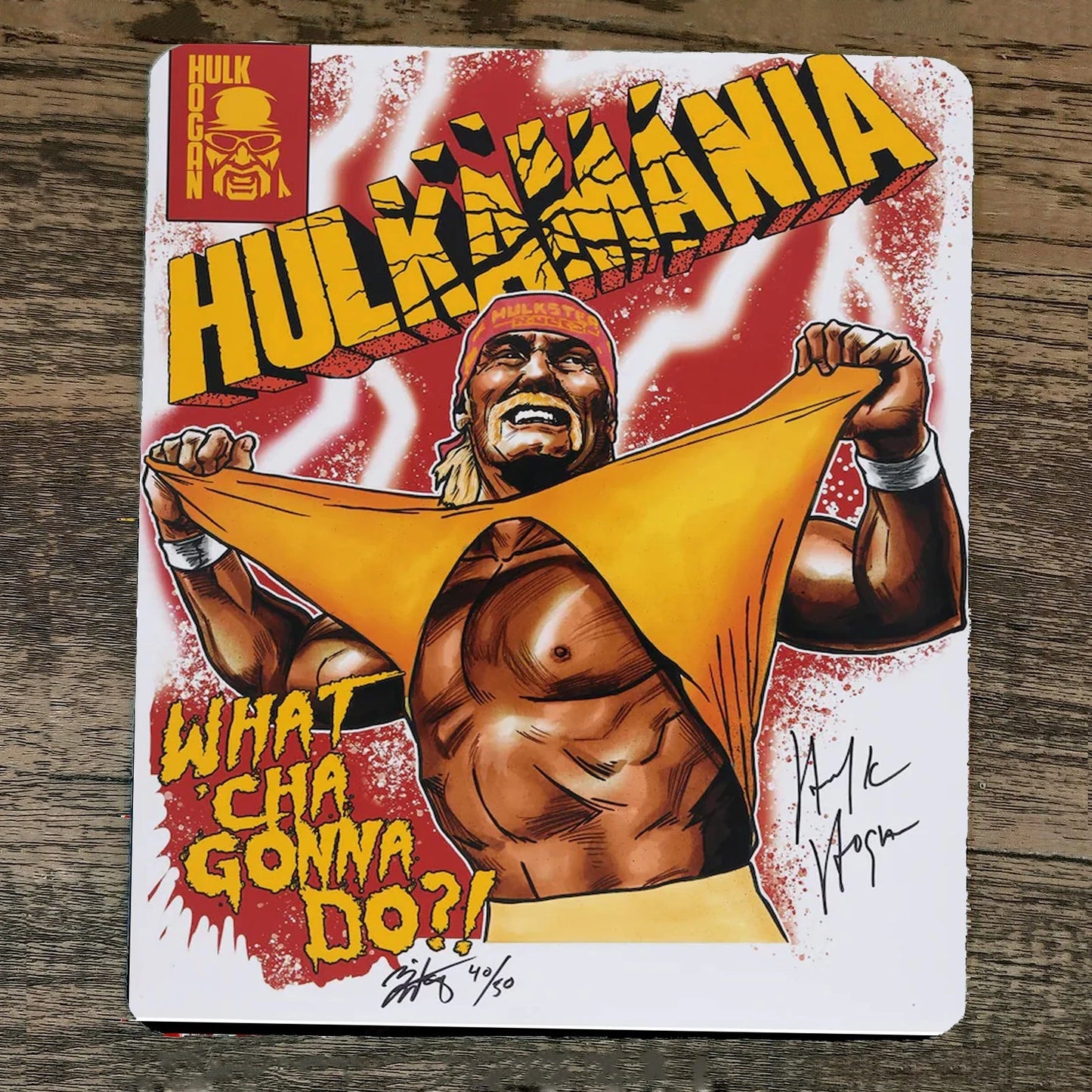 Mouse Pad Hulkamania Legendary Hulk Hogan What Ch Gonna Do?!