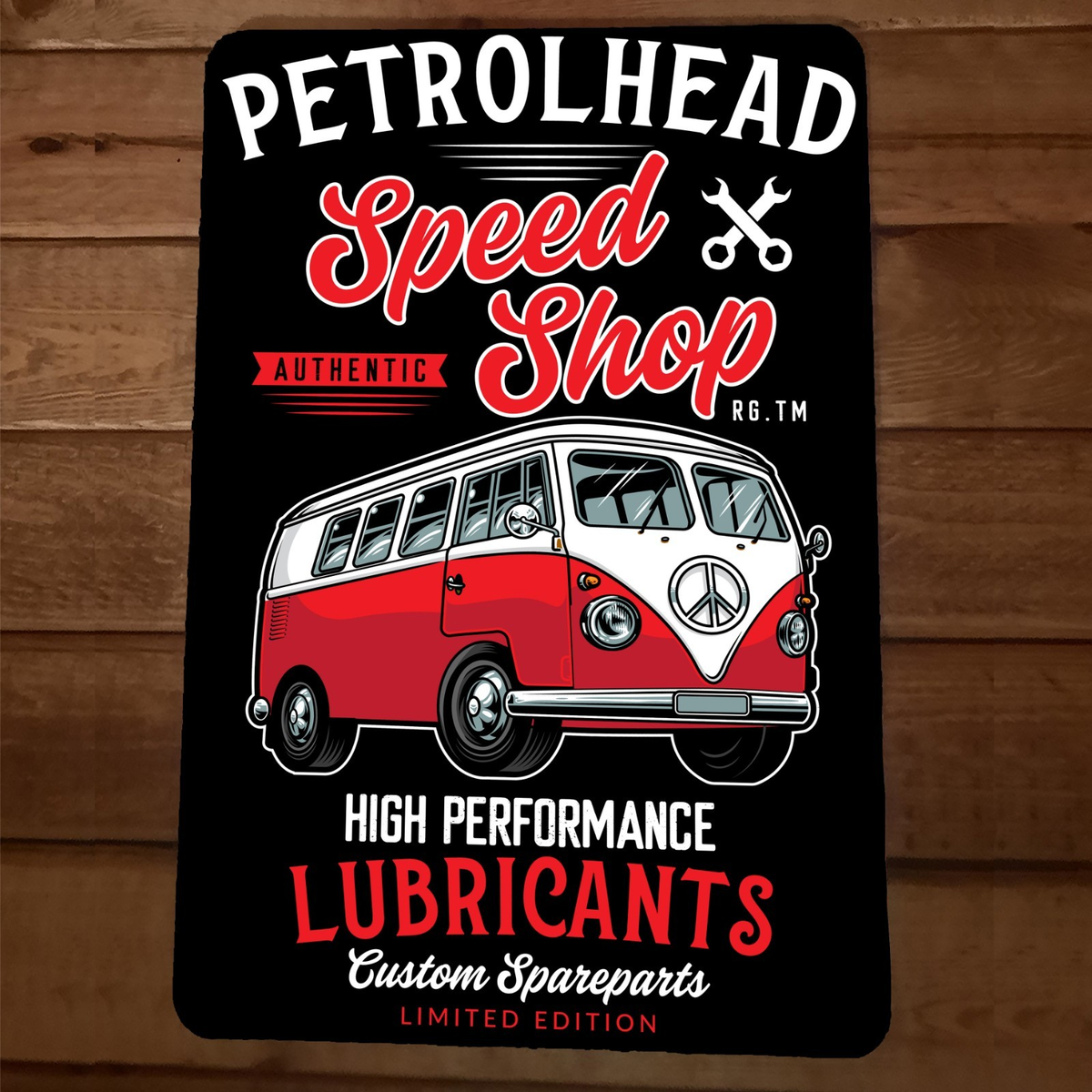 Patrolhead Speed Shop Lubricants Limited Edition 8x12 Metal Wall Sign Poster
