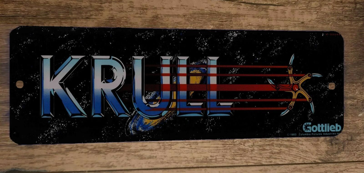 Krull Arcade Marquee 3x12 Metal Wall Sign Banner Poster