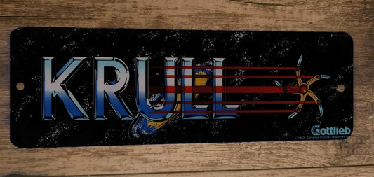 Krull Arcade Marquee 3x12 Metal Wall Sign Banner Poster