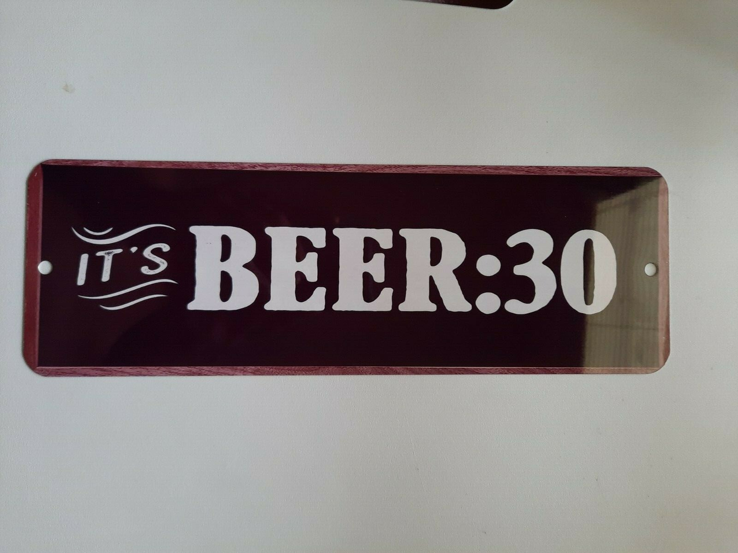 BEER 30 man cave garage 3x12 Metal Wall Sign