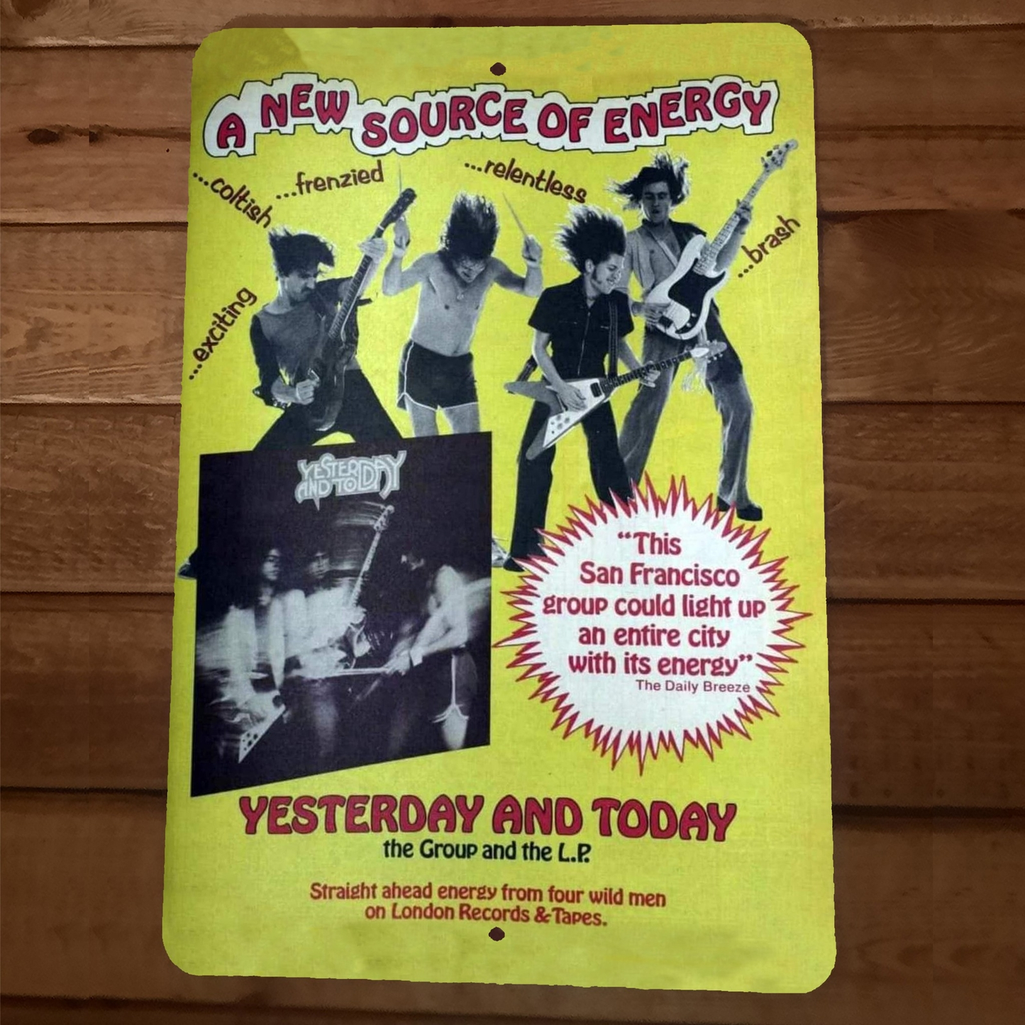 A New Source of Energy Music Group 8x12 Metal Wall Sign
