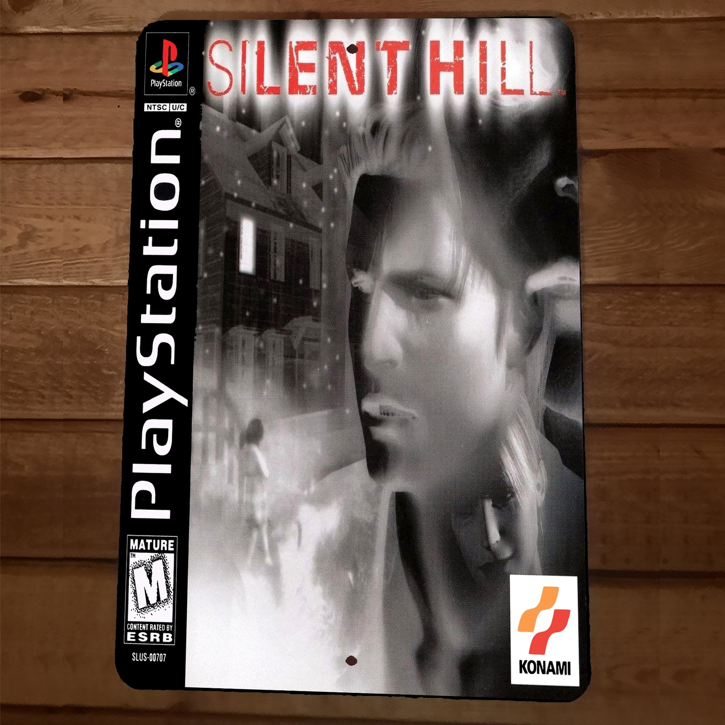 Silent Hill Cover Art 8x12 Metal Wall Sign