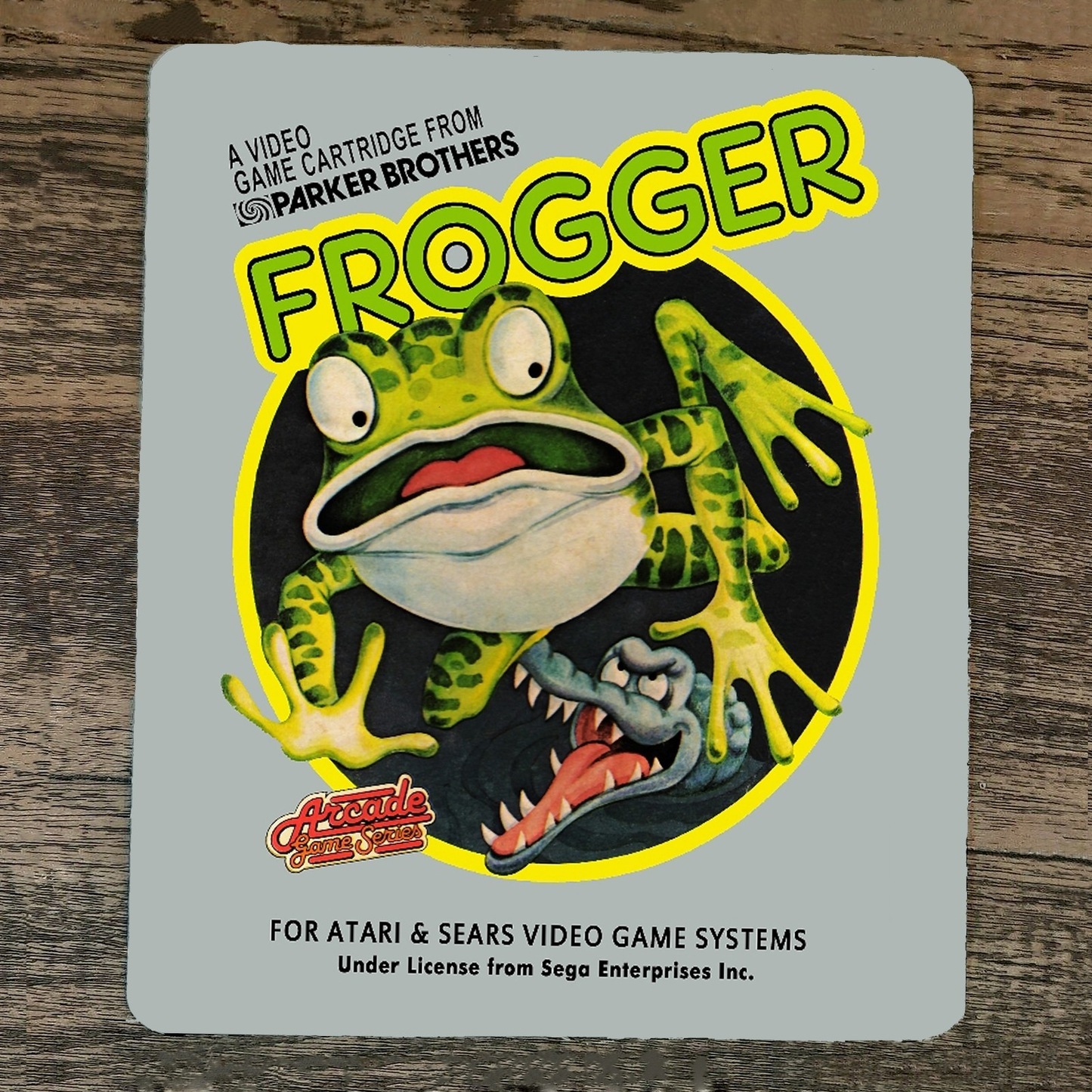 Mouse Pad Frogger Atari Box Cover 2600