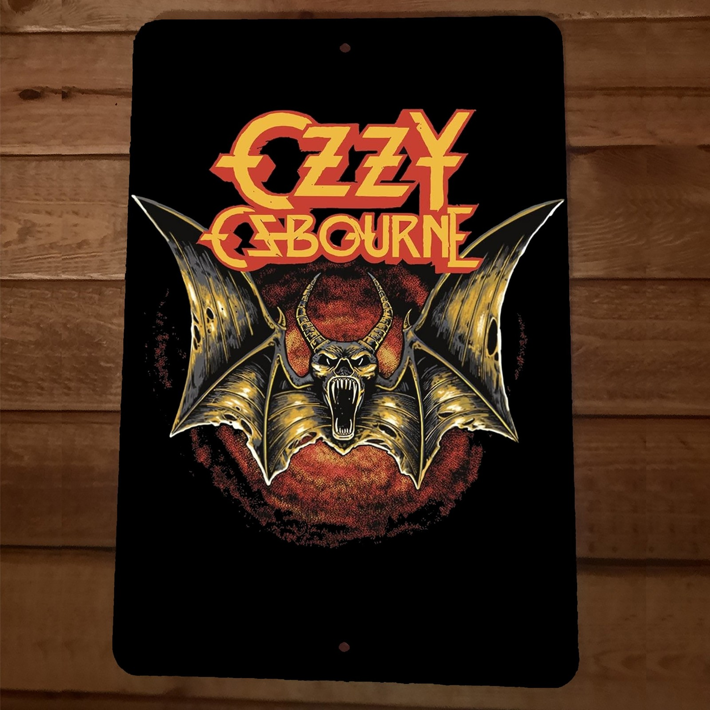 Ozzy Osbourne 8x12 Metal Wall Sign #5 Bat