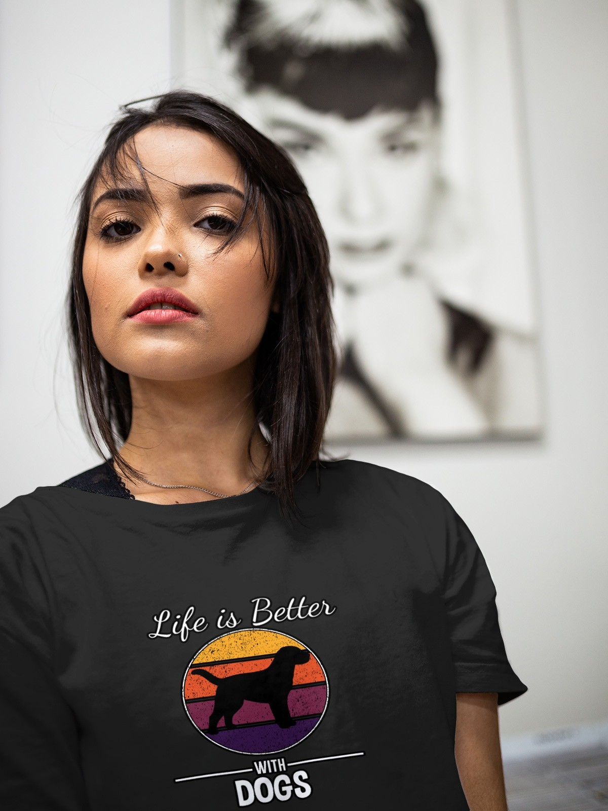 Life is Better With Dogs Mens T Shirt Gildan