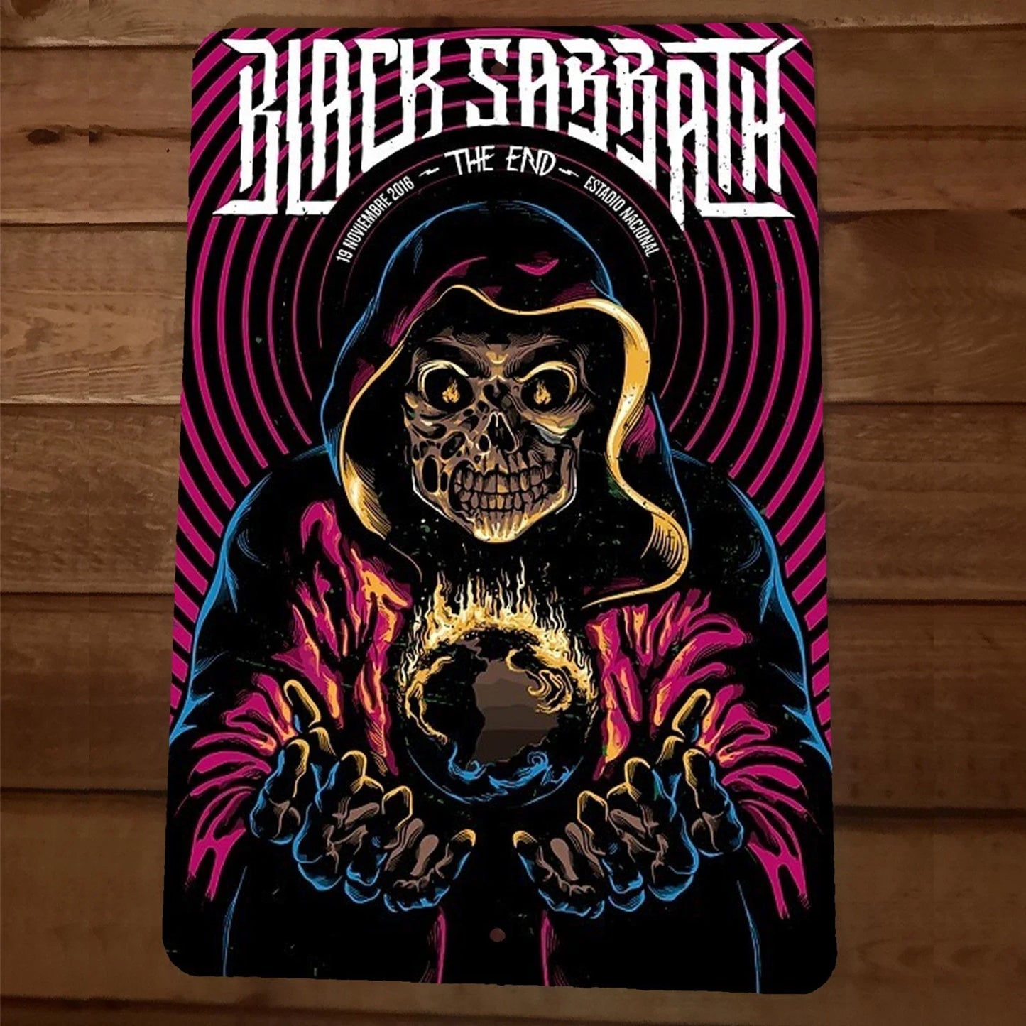 Black Sabbath The End 8x12 Metal Wall Sign