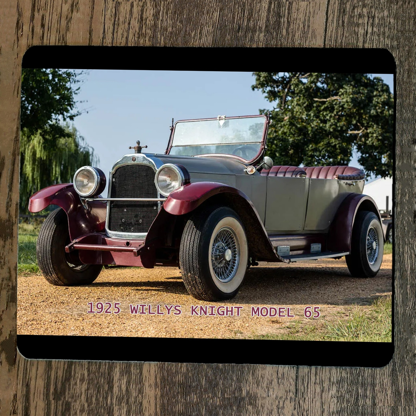 Mouse Pad 1925 Willys Knight Model 65 Classic Antique Hot Rod Car
