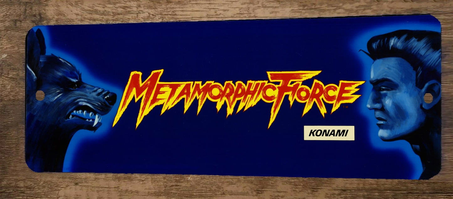 Metamophic Force Video Game Arcade Marquee 4x12 Metal Wall Sign Banner Poster