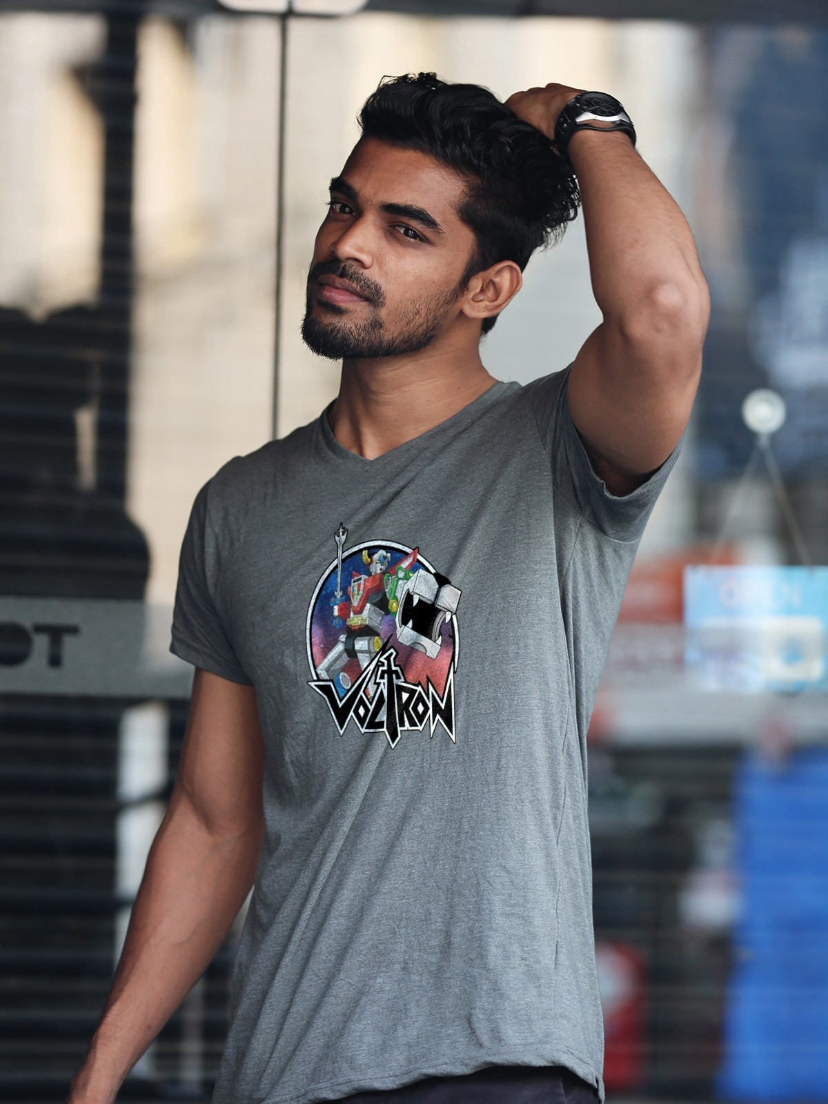 Voltron Defender of the Universe Mens T Shirt Gildan