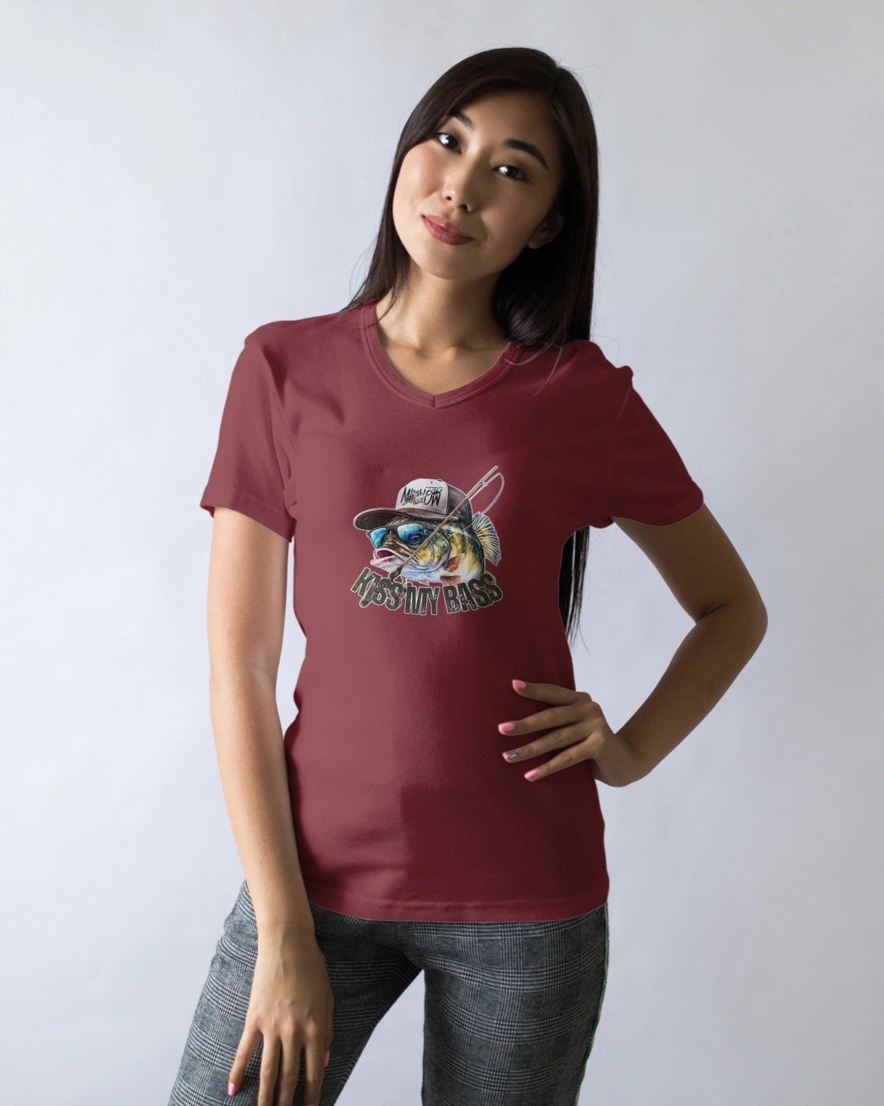 Kiss My Bass Fish Mens T Shirt