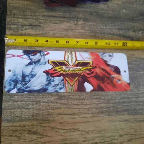 Street Fighter 5 Ken vs Ryu 3x12 Metal Wall Sign