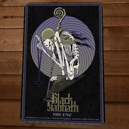 The End Madison Square Garden Poster Black Sabbath 8x12 Metal Wall Sign