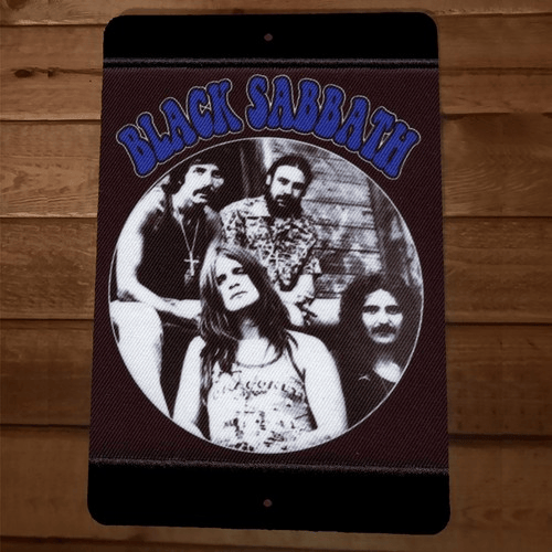 Album Cover Black Sabbath 8x12 Metal Wall Sign