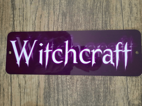 Witchcraft Marquee Banner 3x12 Metal Wall Sign