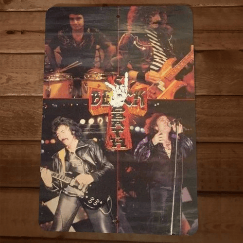 Poster reprint Black Sabbath 8x12 Metal Wall Sign