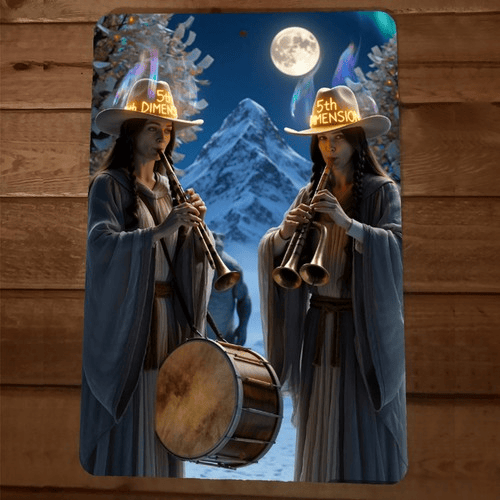 Fantasy Alien Band Artwork 8x12 Metal Wall Animal Sign #18