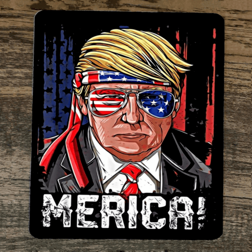 Mouse Pad Merica Donald #45 Trump 2024 USA