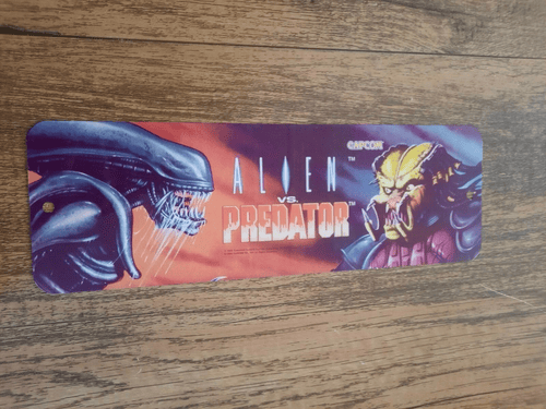 AVP Alien VS Predator Classic Arcade Banner Marquee 3x12 Metal Wall Sign