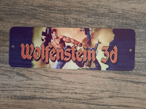 Wolfenstien 3D Game 3x12 Metal Wall Sign