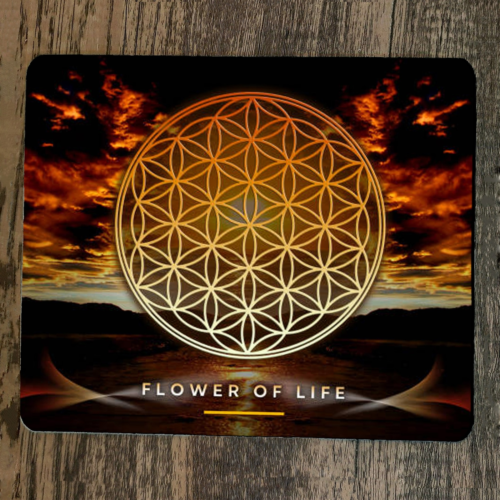 Mouse Pad Sacred Geometry Flower of Life Spiritual Symbolism