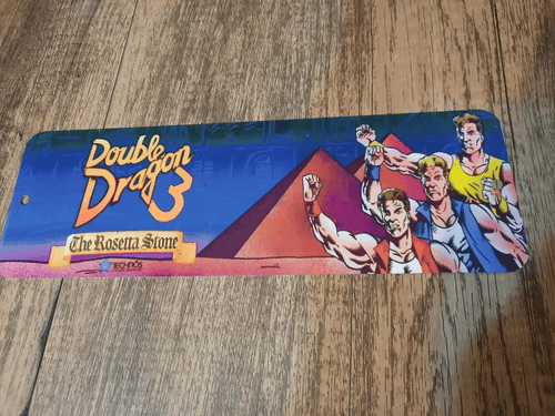 Double Dragon 3 Classic Arcade Marquee Banner 3x12 Metal Wall Sign
