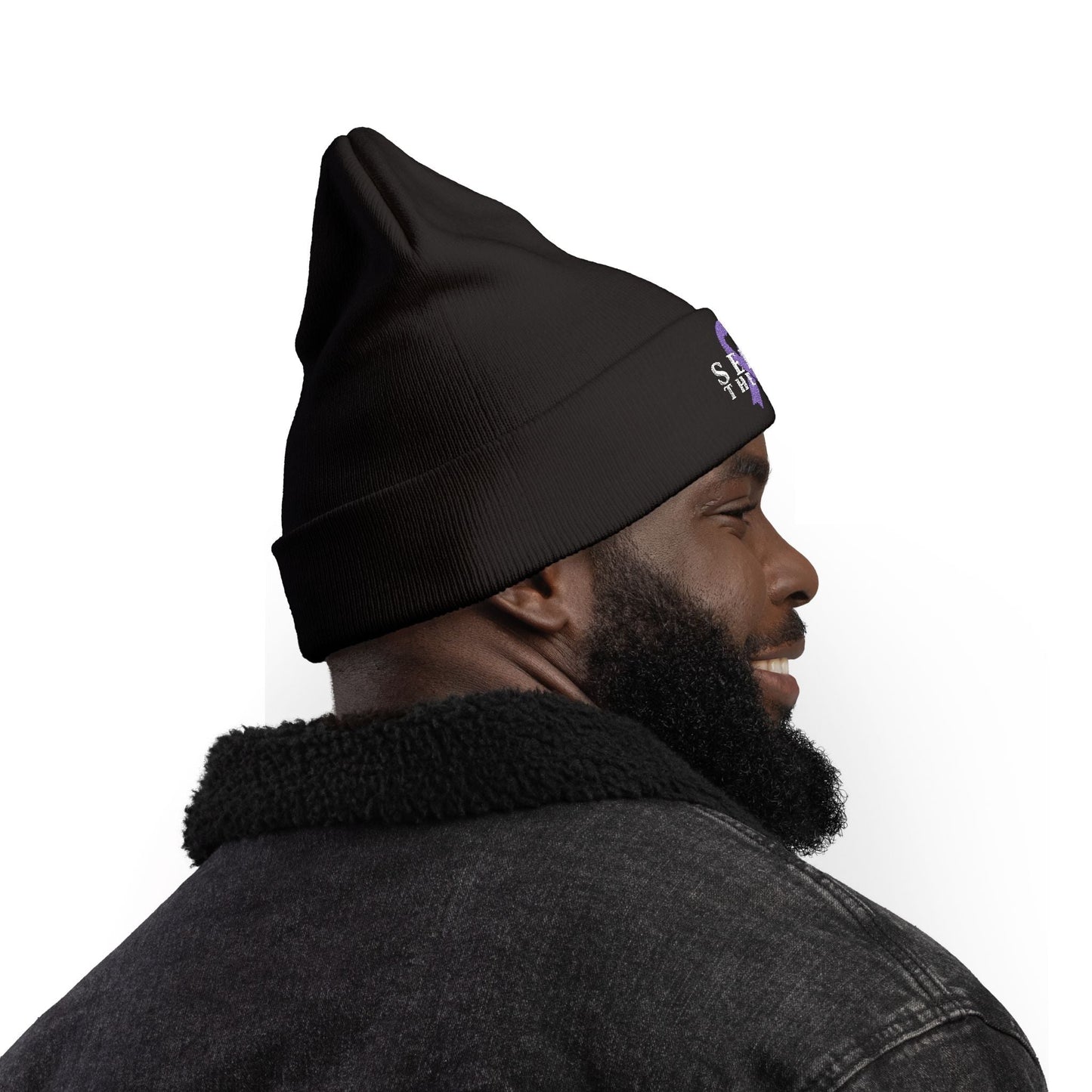 Seize the Day Embroidered Knit Beanie