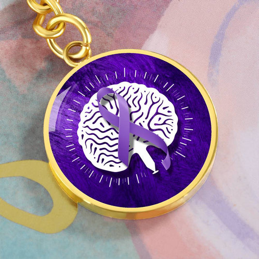 Neurostrong Epilepsy Awareness Keychain