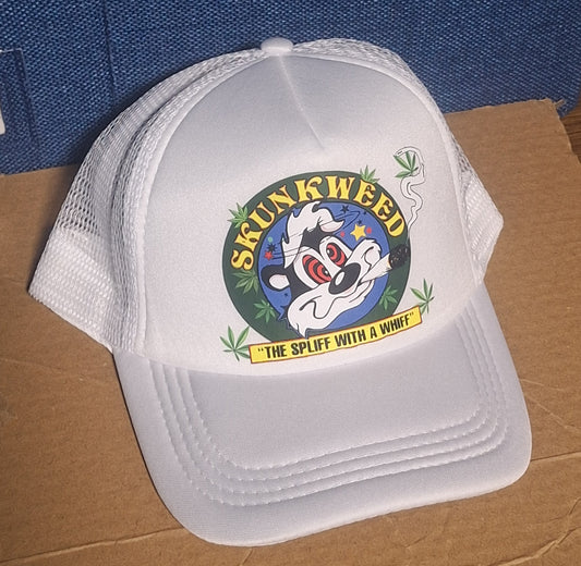 Adjustable Trucker Baseball Cap Featuring Looney Skunkweed Pepe Le Pew