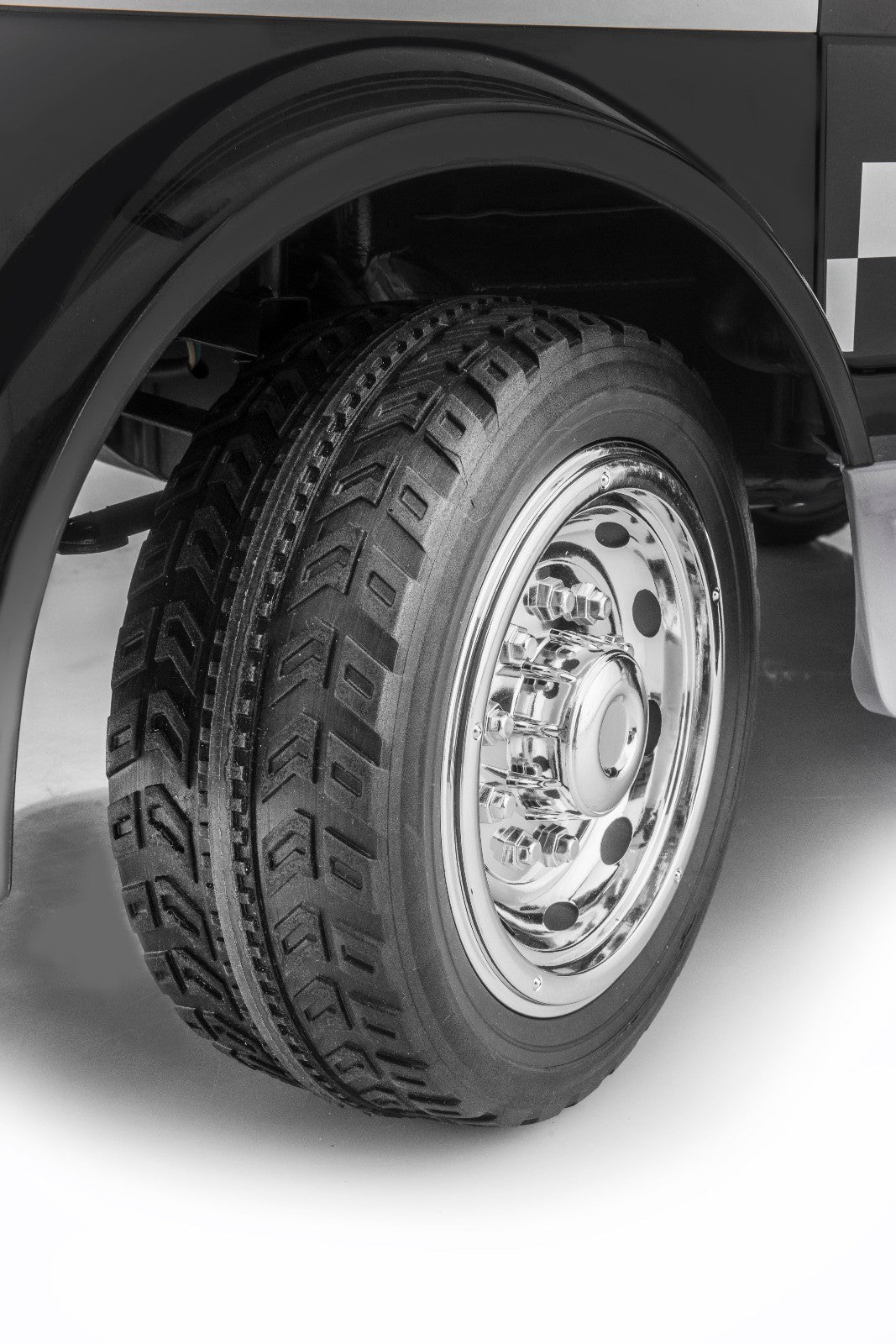 Big Rescue 4WD Police Ride-On Vehicle for Kids in Black