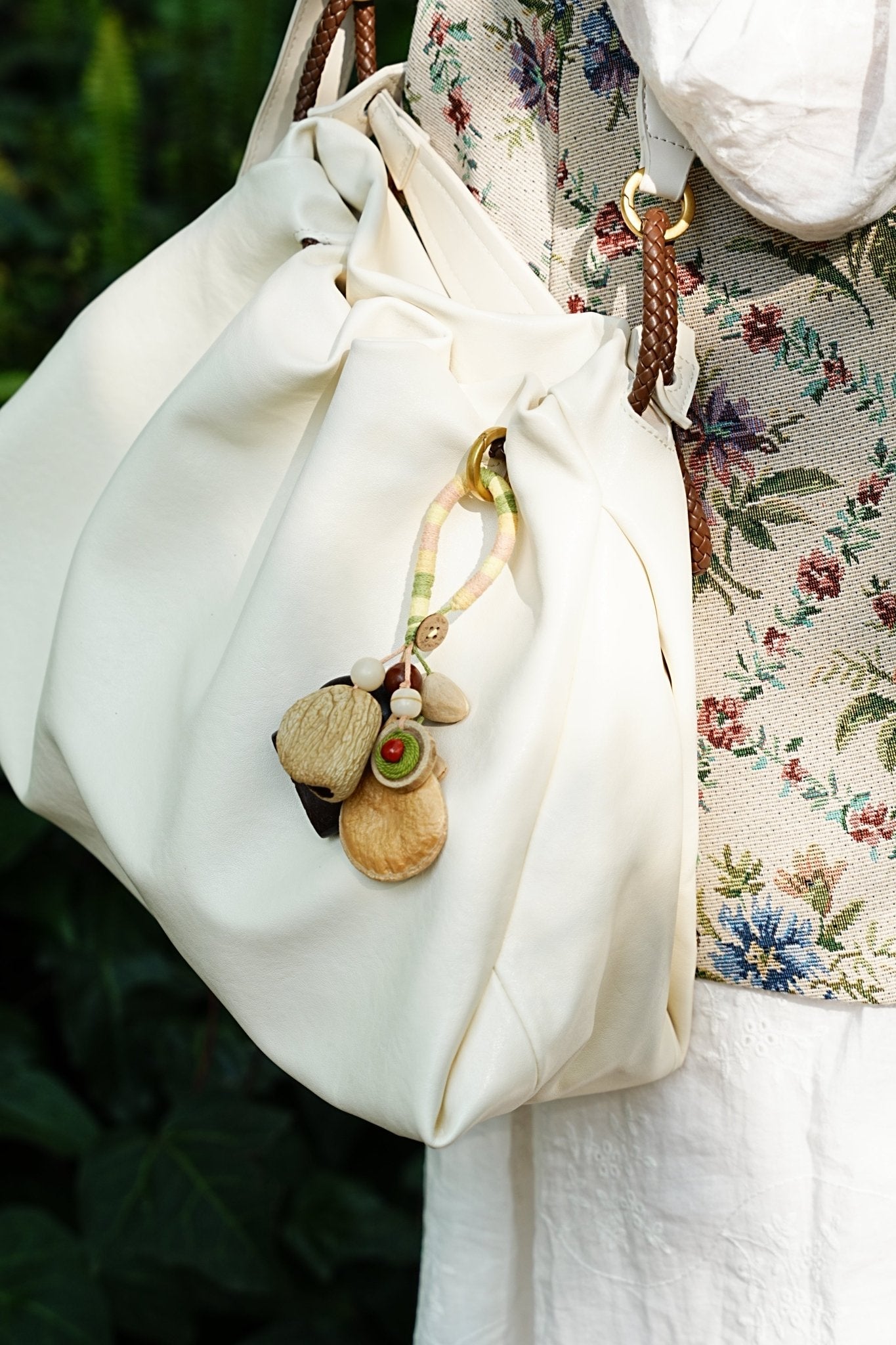 "Pastel Picnic" Olive Seed Charm
