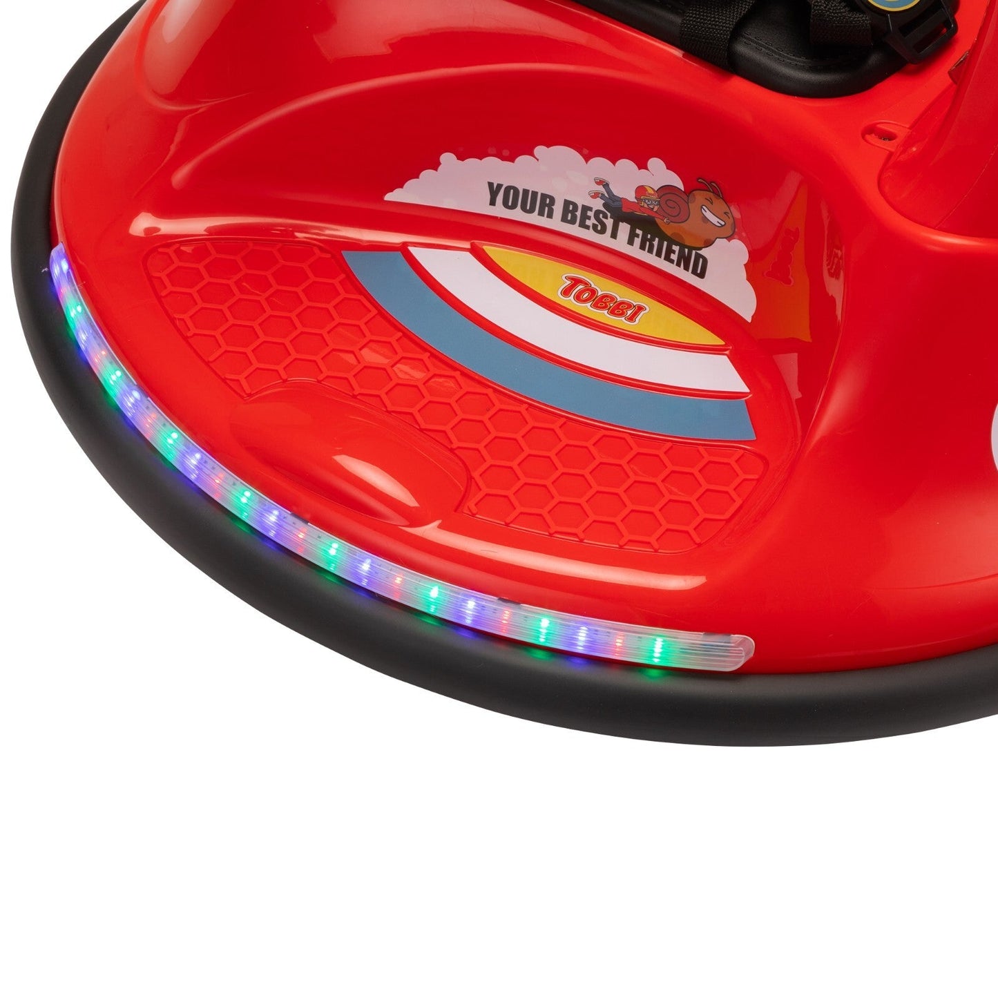 12V Electric Ride-On Snail Bumper Car with Remote Control for Toddlers