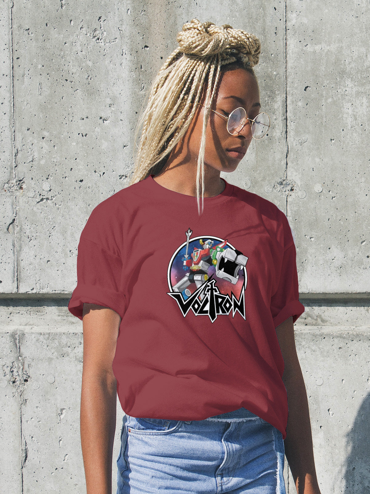 Voltron Defender of the Universe Mens T Shirt Gildan