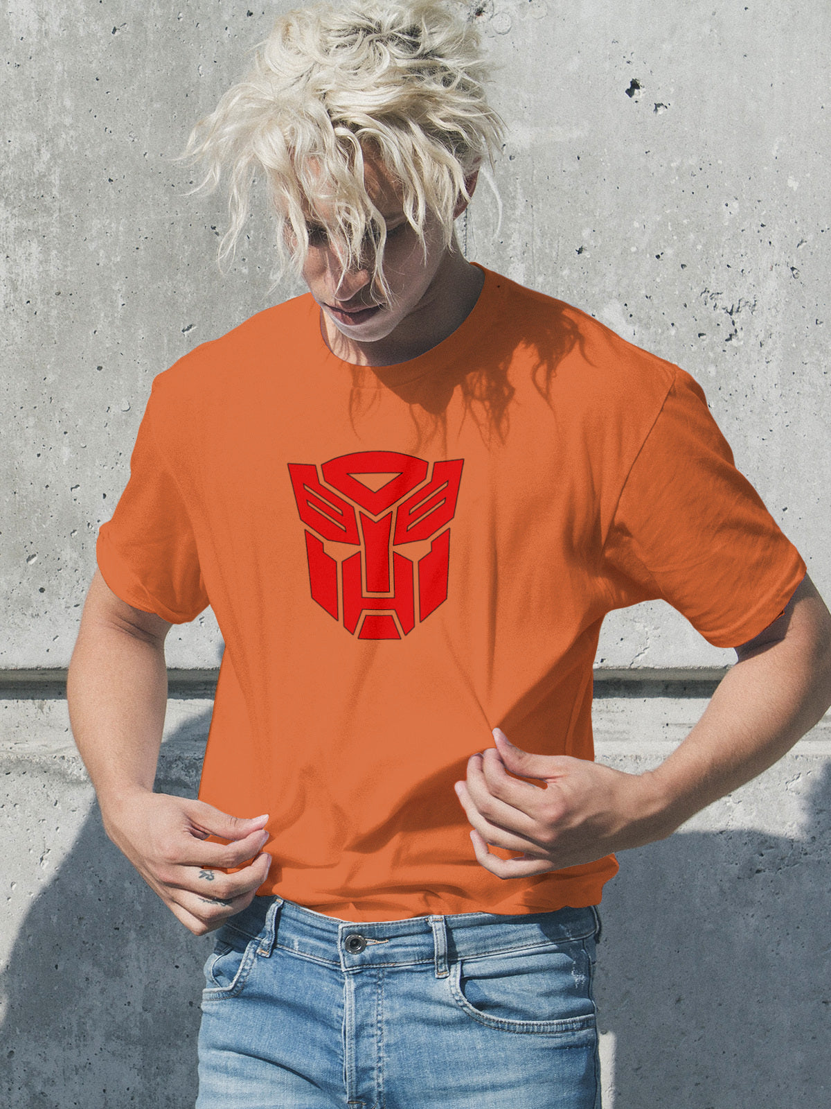 Autobots Transformers Logo Mens T Shirt Gildan