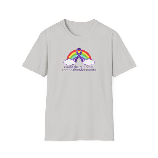 Unisex Softstyle T-Shirt - 'Count the Rainbows' Inspirational Tee