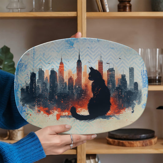 Urban Cat Collectible Serving Platter